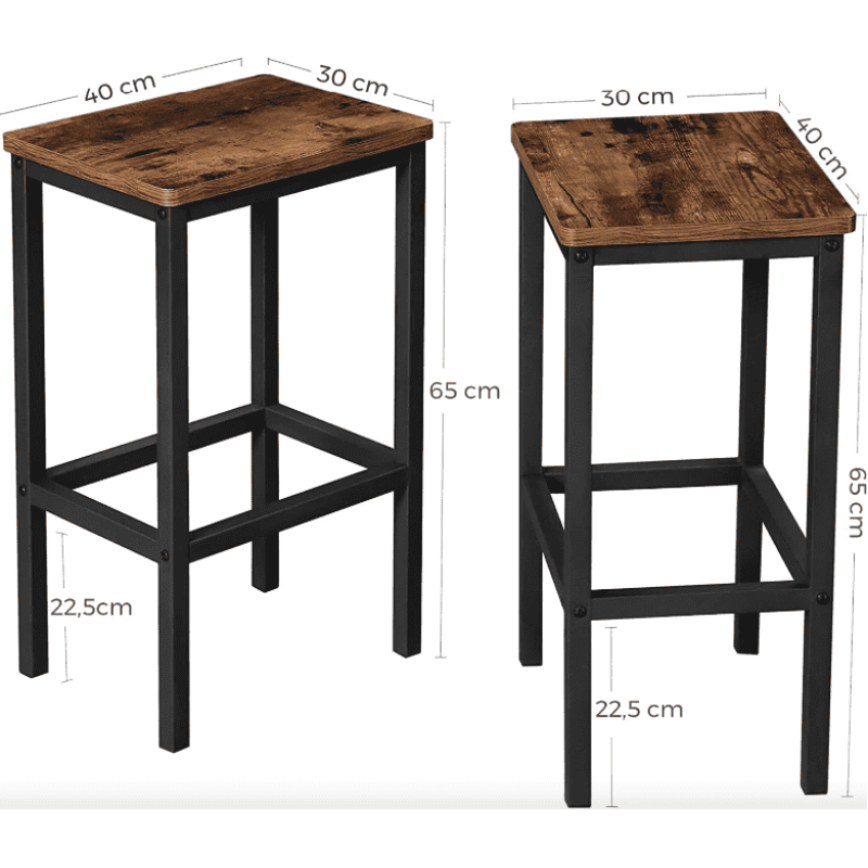 Барный стул Leobert Corner 2 штуки в стиле Loft
