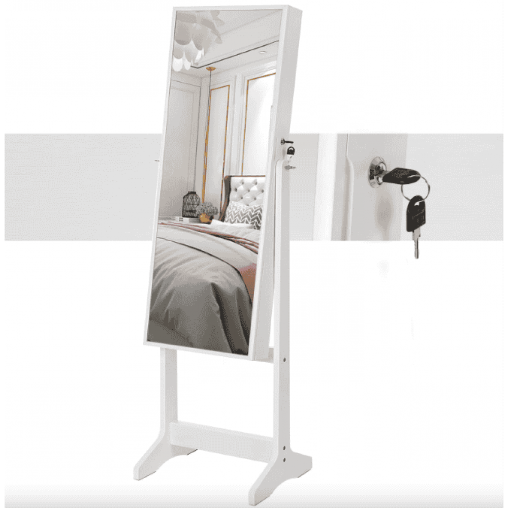 Напольное зеркало-шкаф Leobert Inessa белый