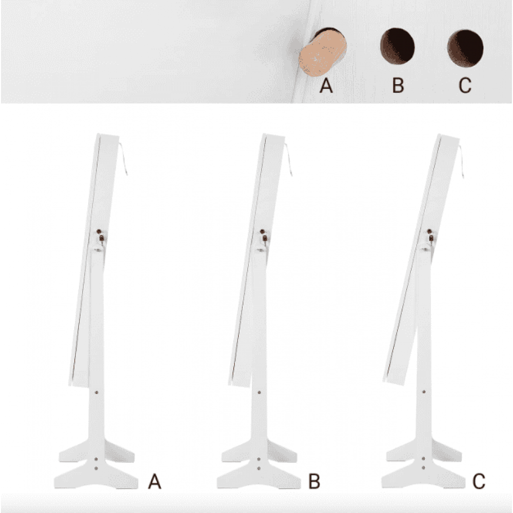 Напольное зеркало-шкаф Leobert Inessa белый