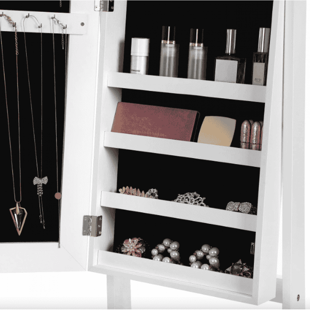 Напольное зеркало-шкаф Leobert Inessa белый