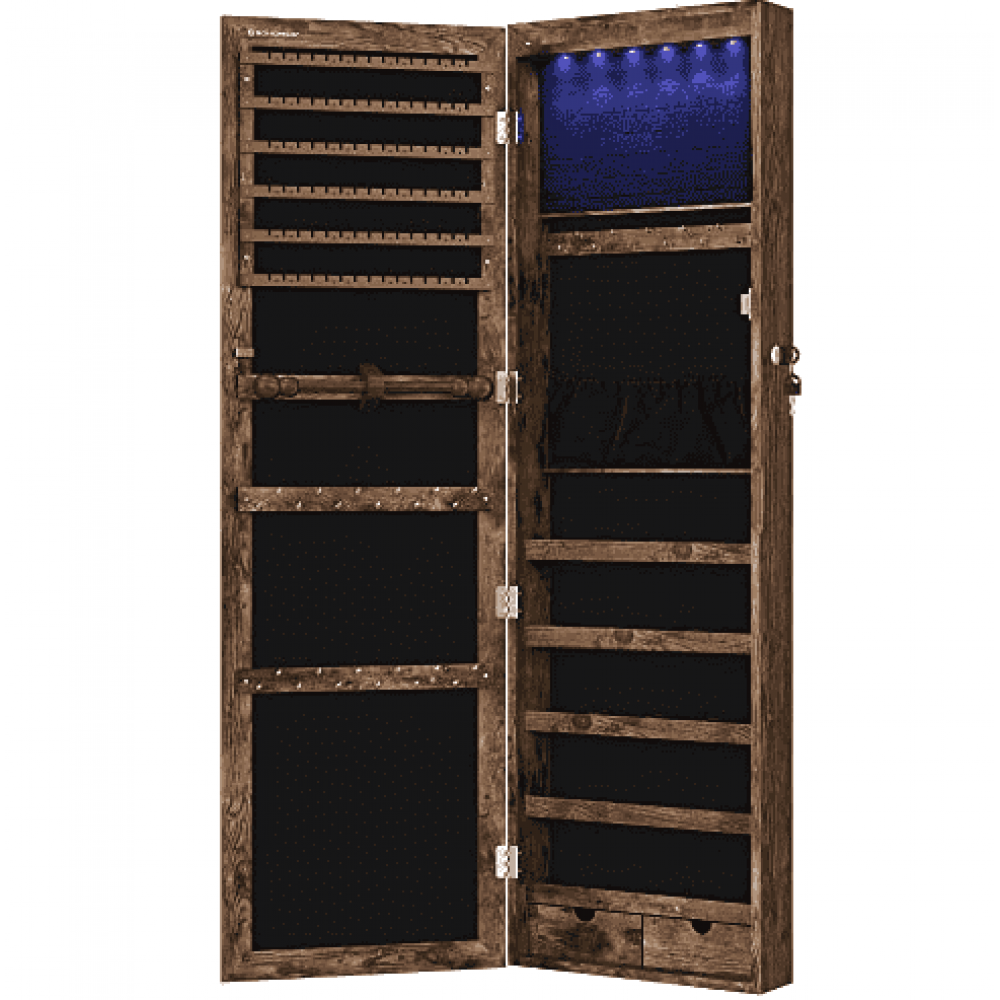 Дзеркало-шафа Leobert Kors з підсвіткою в стилі Loft коричневий