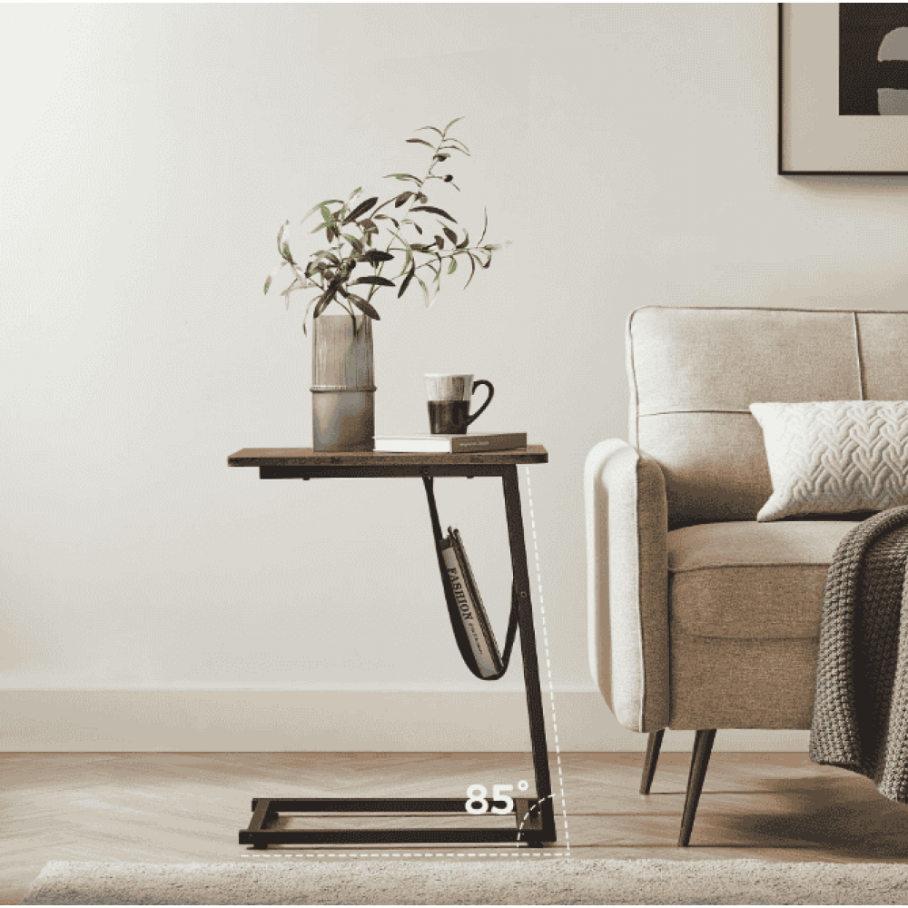 Журнальный столик Leobert Nastriy приставной с карманом в стиле Loft