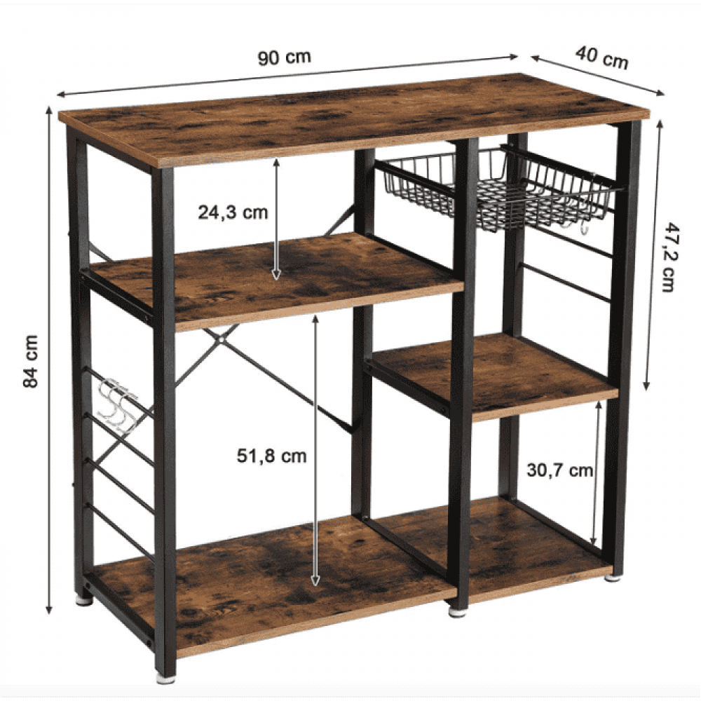 Стеллаж Leobert Kasper - кухонный остров в стиле Loft