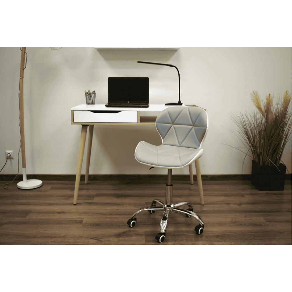 Офісне крісло Leobert Avola сіро-біле