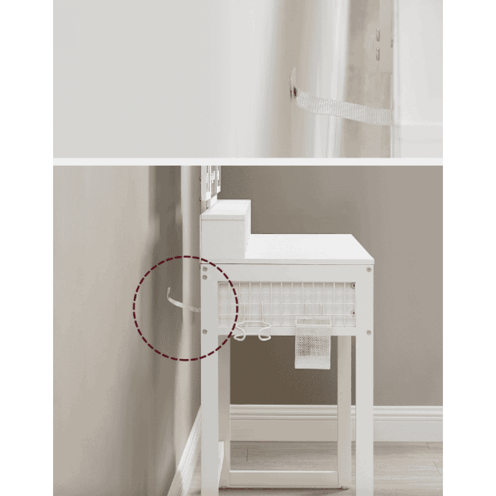 Туалетный столик Leobert Vicco трюмо с пуфом белый