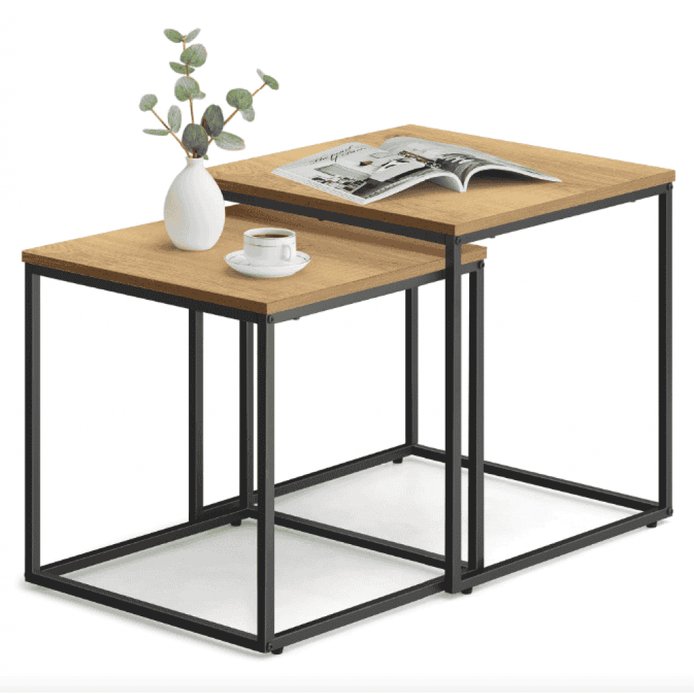 Комплект журнальных столиков Leobert Nika квадратный натуральный