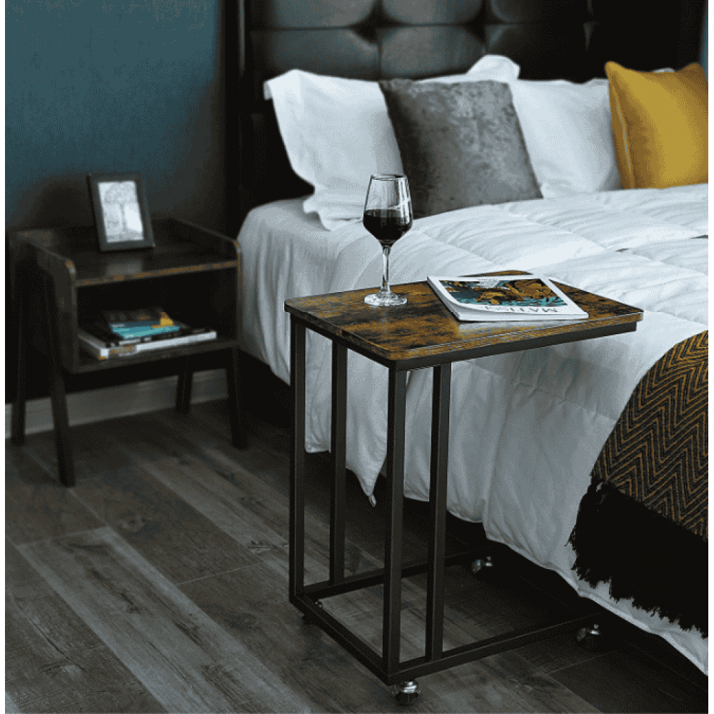 Журнальный столик приставной Leobert Angel на колесиках в стиле Loft