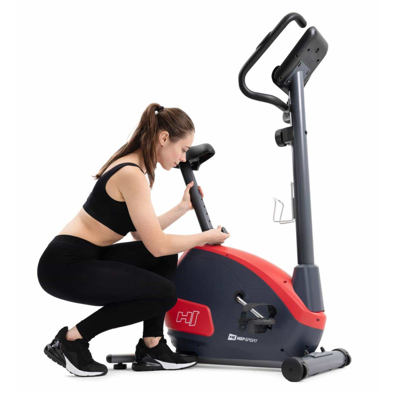 Велотренажер Hop-Sport 035H Leaf Black/Red