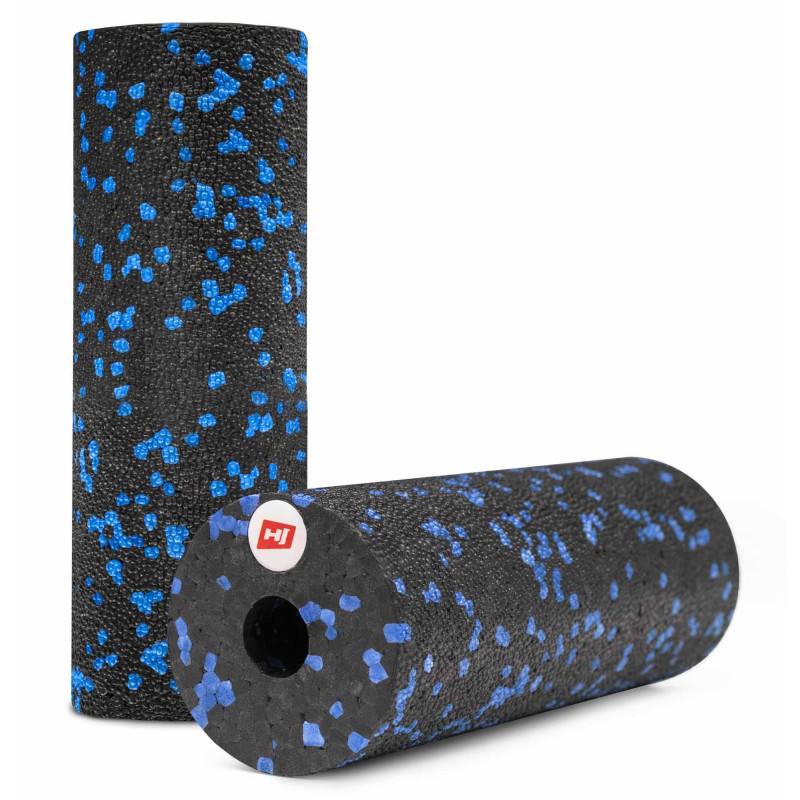 Мини массажный ролик (валик, роллер) Hop-Sport EPP 15см HS-P015YG черно-синий