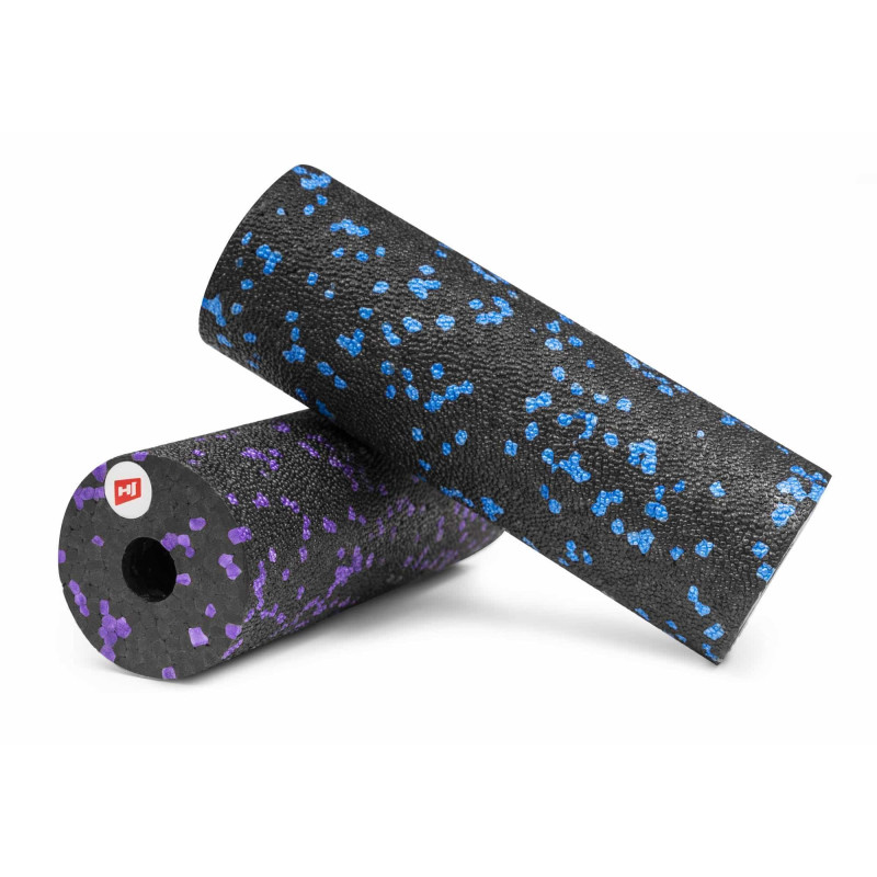 Мини массажный ролик (валик, роллер) Hop-Sport EPP 15см HS-P015YG черно-синий