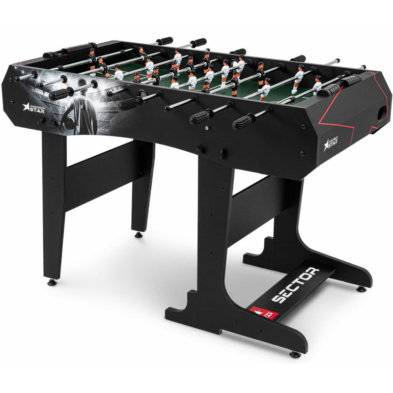 Настільний футбол Hop-Sport Sector Black/White