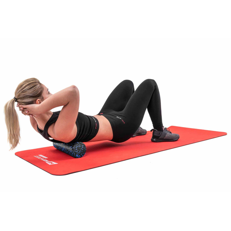 Роллер массажер (валик, ролик) заполненный Hop-Sport EPP 30см HS-P030SYG черно-синий