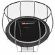 Батут Hop-Sport Premium 12ft (366см) черно-серый с внутренней сеткой