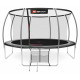 Батут Hop-Sport Premium 14ft (427см) черно-серый с внутренней сеткой