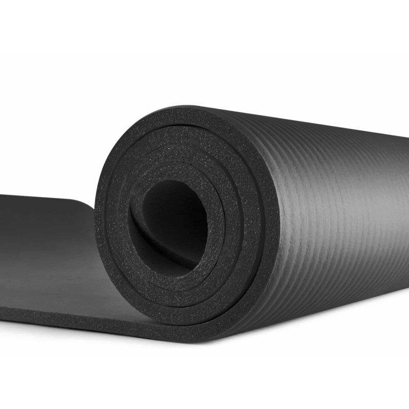 Мат для фитнеса и йоги Hop-Sport HS-N010GM 1см черный