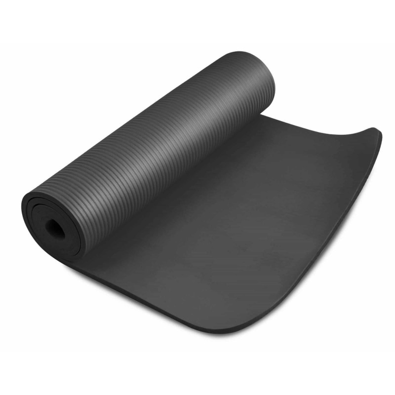 Мат для фитнеса и йоги Hop-Sport HS-N010GM 1см черный