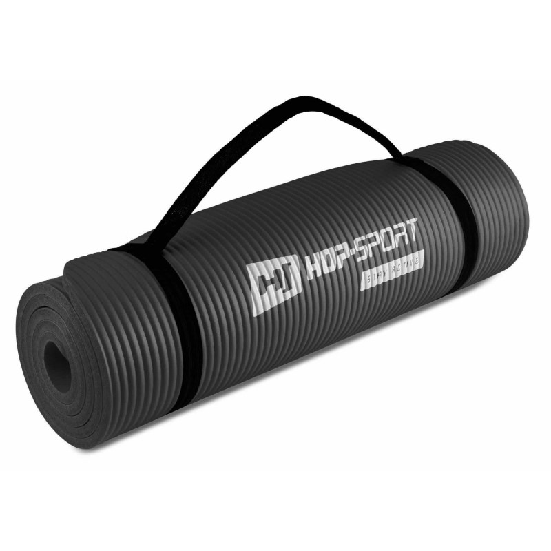 Мат для фитнеса и йоги Hop-Sport HS-N010GM 1см черный