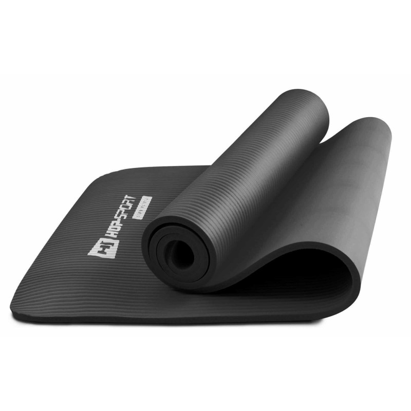 Мат для фитнеса и йоги Hop-Sport HS-N010GM 1см черный