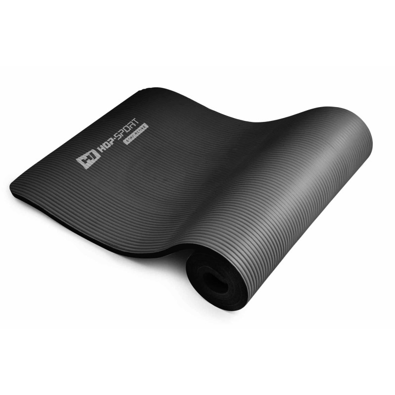 Мат для фитнеса и йоги Hop-Sport HS-N015GM 1,5см черный