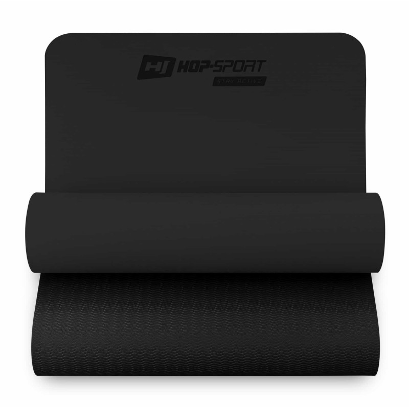 Мат для фитнеса TPE 0,6см HS-T006GM черный