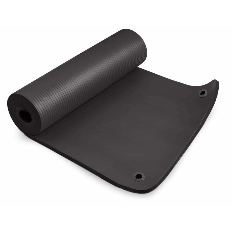 Мат для фитнеса и йоги с отверстиями Hop-Sport HS-N015GM 1,5см черный