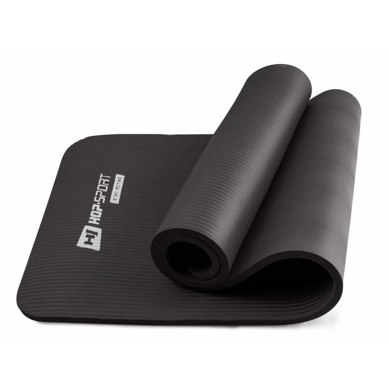 Мат для фитнеса и йоги с отверстиями Hop-Sport HS-N015GM 1,5см черный
