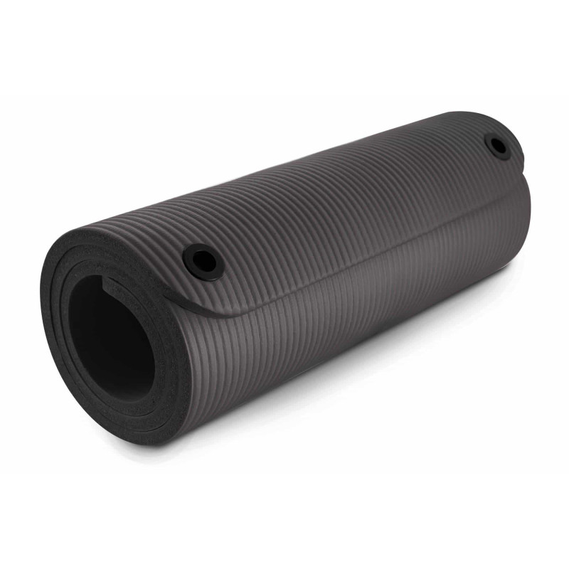 Мат для фитнеса и йоги с отверстиями Hop-Sport HS-N015GM 1,5см черный