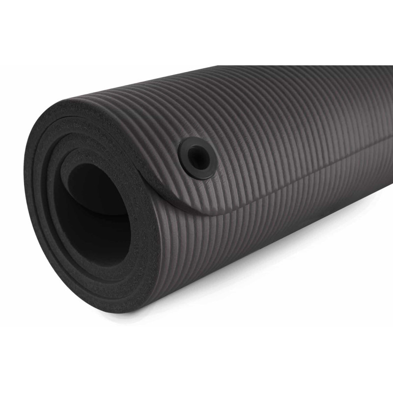 Мат для фитнеса и йоги с отверстиями Hop-Sport HS-N015GM 1,5см черный