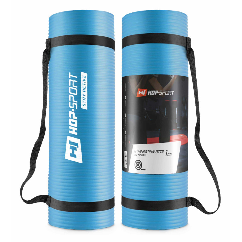 Мат для фітнесу Hop-Sport N010GM 1 см Blue