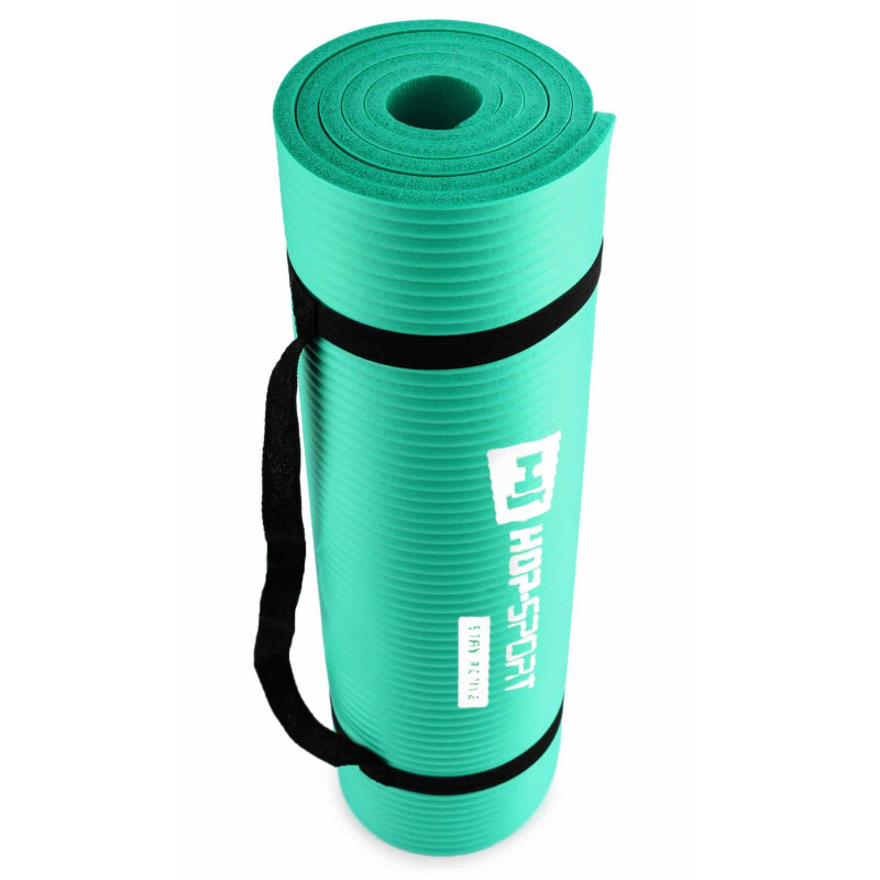 Мат для фитнеса и йоги Hop-Sport HS-N010GM 1см бирюзовый
