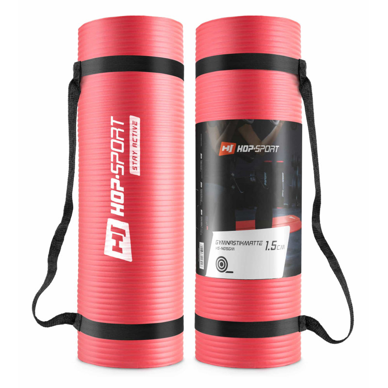 Мат для фітнесу Hop-Sport N015GM 1,5 см Red