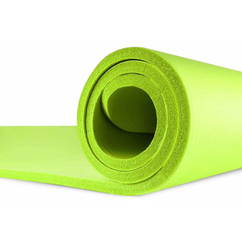 Мат для фитнеса и йоги Hop-Sport HS-N015GM 1,5см салатовый