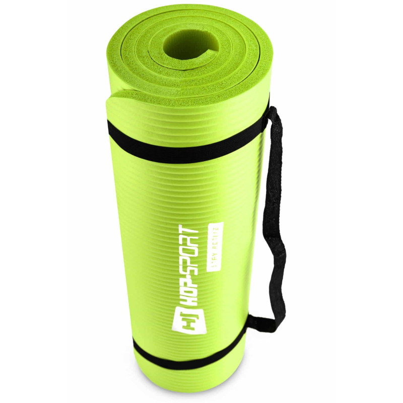 Мат для фитнеса и йоги Hop-Sport HS-N015GM 1,5см салатовый