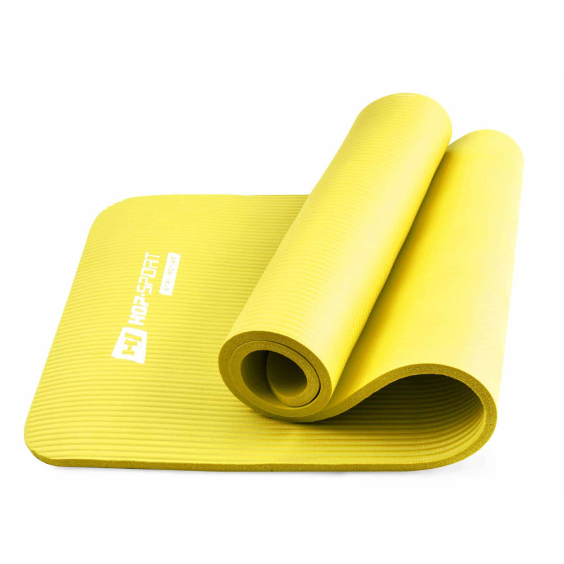 Мат для фитнеса и йоги Hop-Sport HS-N015GM 1,5см желтый