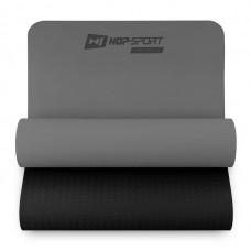 Мат для фитнеса Hop-Sport T006GM TPE 0,6 см Gray/Black