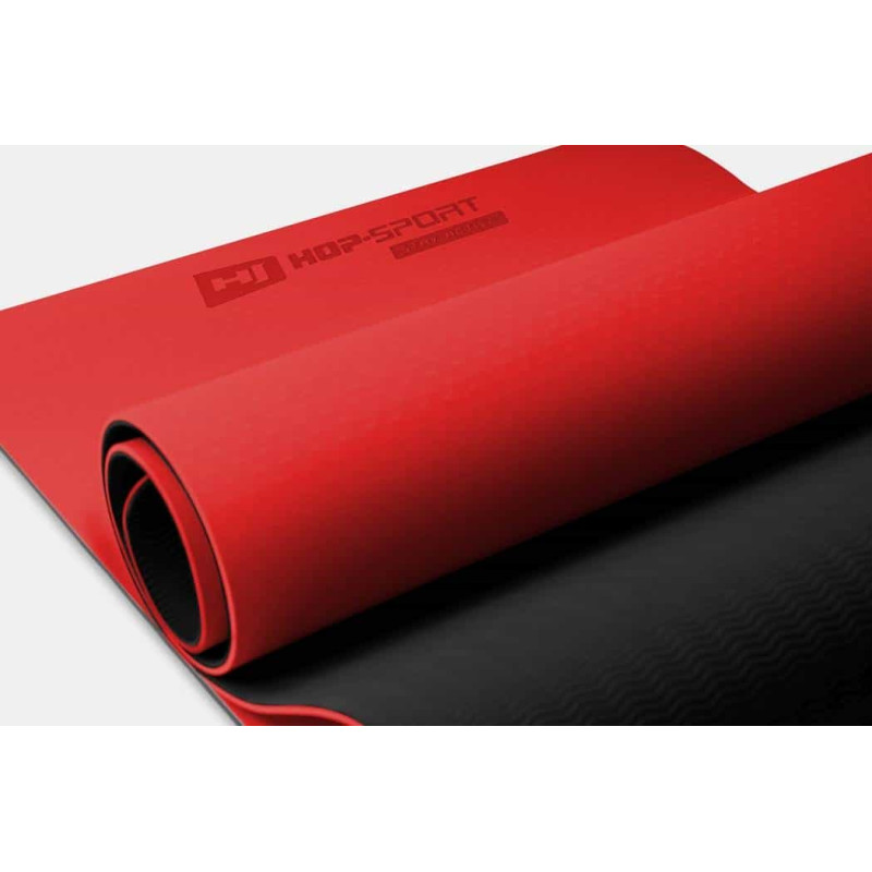 Мат для фитнеса и йоги Hop-Sport TPE 0,6см HS-T006GM красный