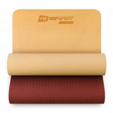 Мат для фитнеса Hop-Sport T006GM TPE 0,6 см Orange/Red