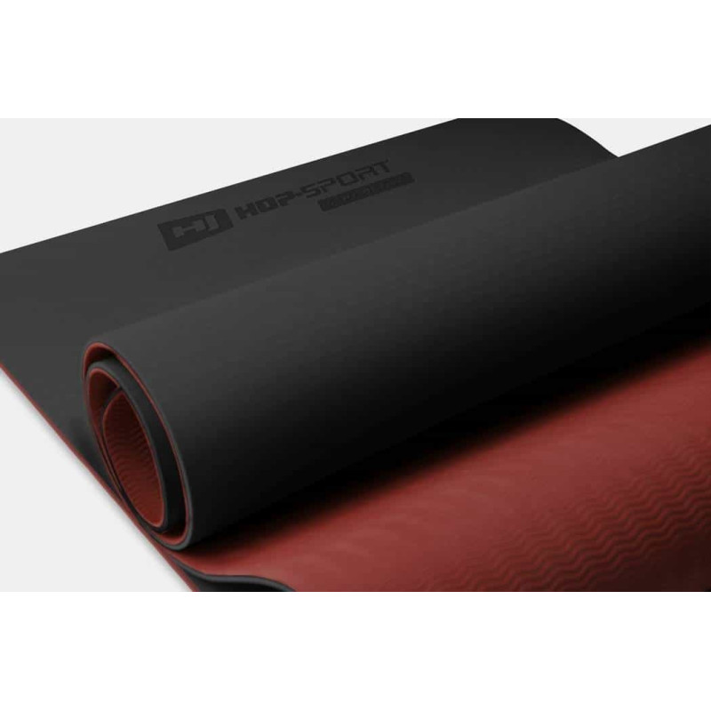 Мат для фітнесу Hop-Sport T006GM TPE 0,6 см Black/Red