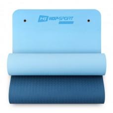 Мат для фітнесу з отворами Hop-Sport T008GM TPE 0,8 см Blue/Light Blue