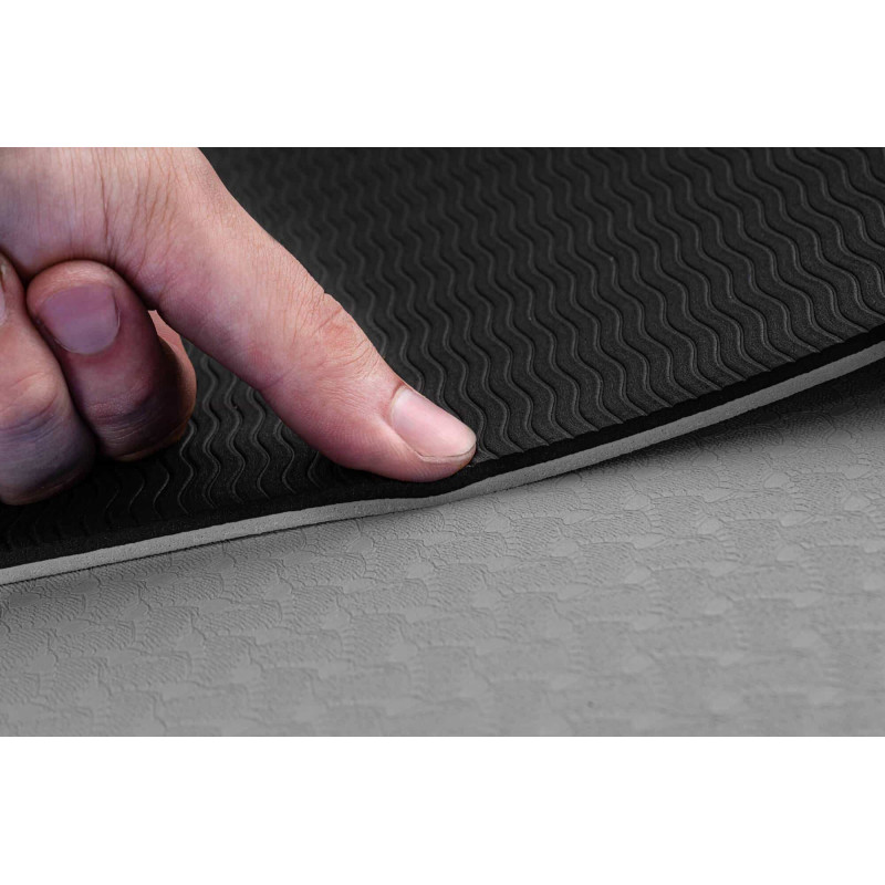 Мат для фітнесу з отворами Hop Sport T008GM TPE 0,8 см Black/Gray