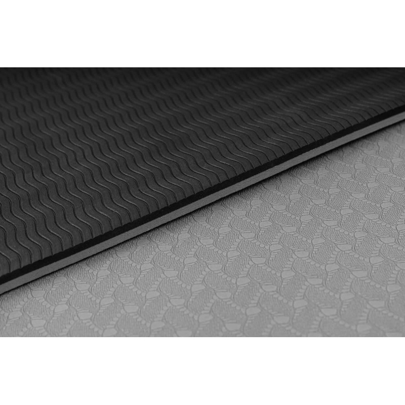 Мат для фітнесу з отворами Hop Sport T008GM TPE 0,8 см Black/Gray