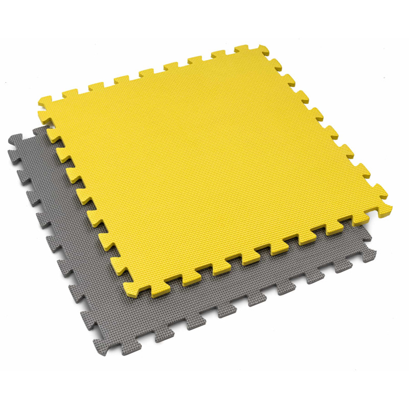 Мат-пазл з 4 частин Hop-Sport A010PM EVA 1 см Yellow/Gray