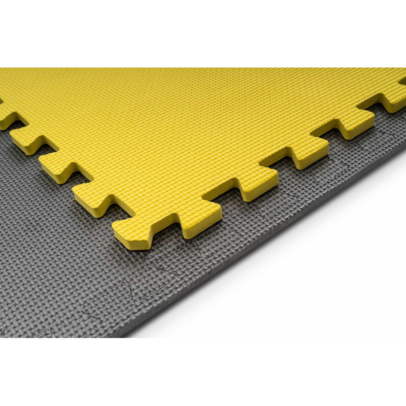 Мат-пазл з 4 частин Hop-Sport A010PM EVA 1 см Yellow/Gray