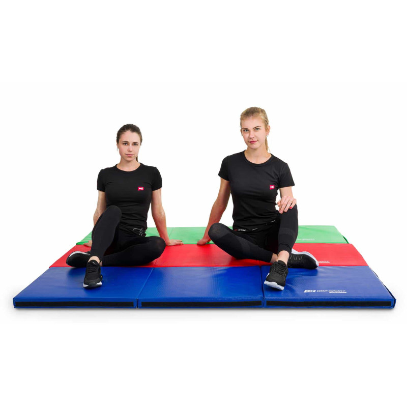 Гімнастичний мат 5 см Hop-Sport 065FM Blue