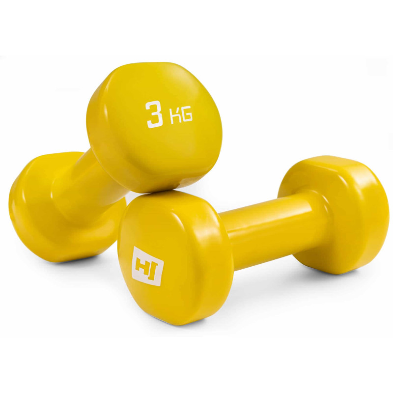 Гантели для фитнеса виниловые круглые Hop-Sport HS-V030DC 2х3кг