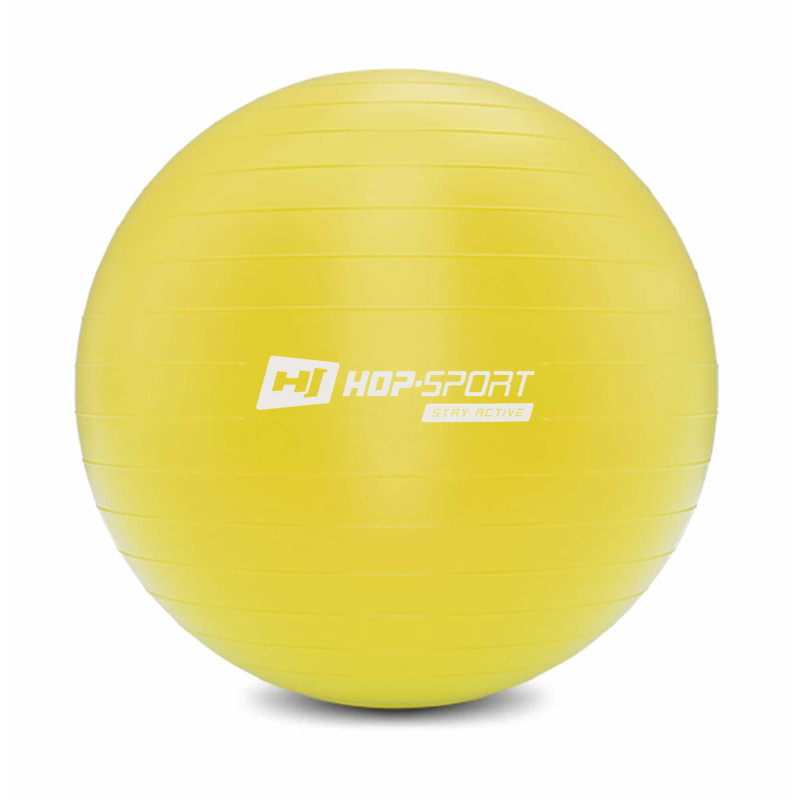 Фітбол Hop-Sport 45 см Yellow з насосом