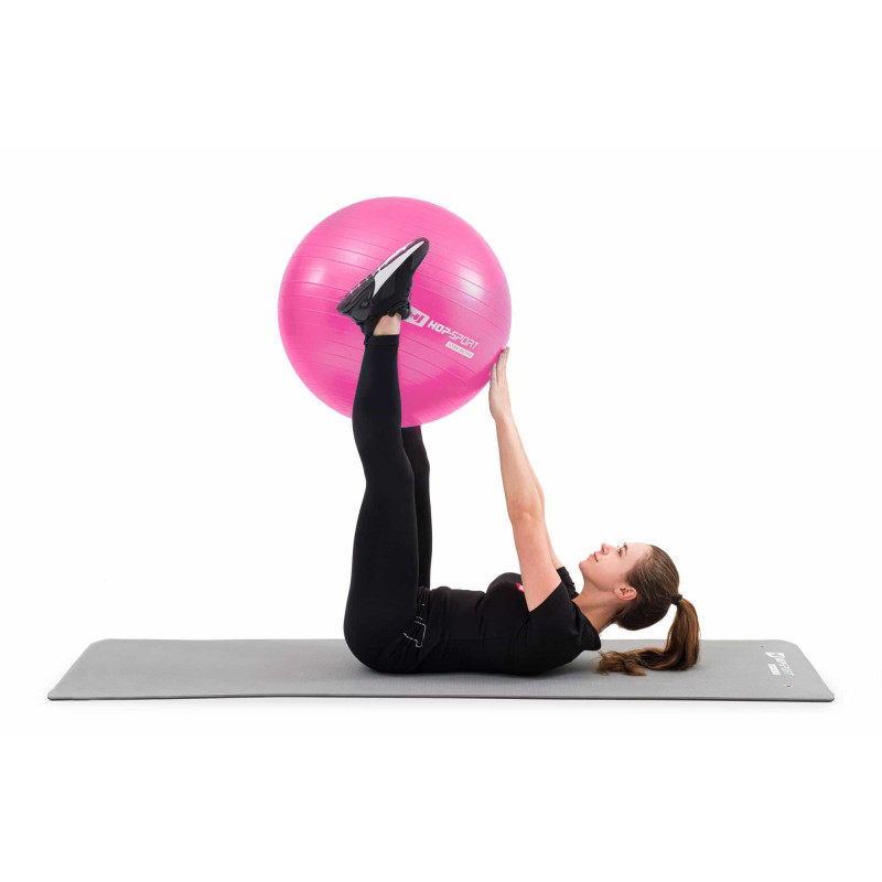 Фітбол Hop-Sport 55 см Magenta з насосом