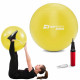 Фітбол Hop-Sport 55 см Yellow з насосом