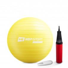Фітбол Hop-Sport 55 см Yellow з насосом