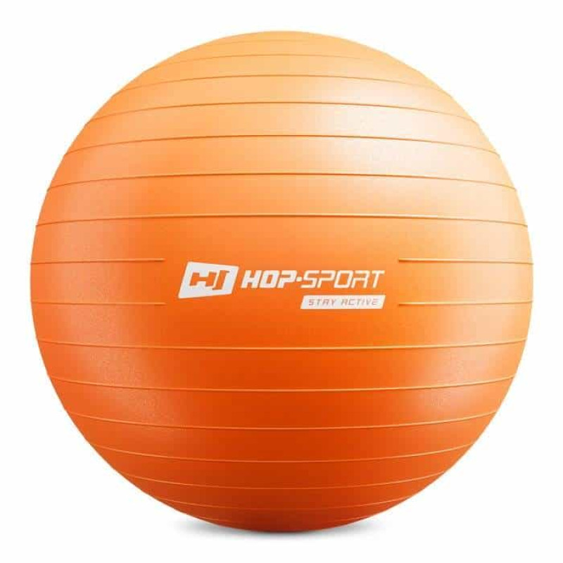 Фітбол Hop-Sport 65 см Orange з насосом